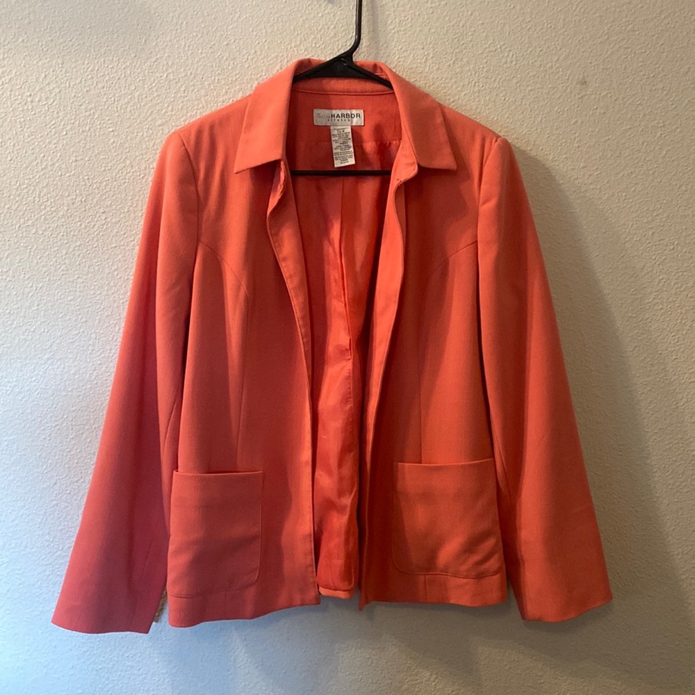 Sag Harbor coral blazer size 8